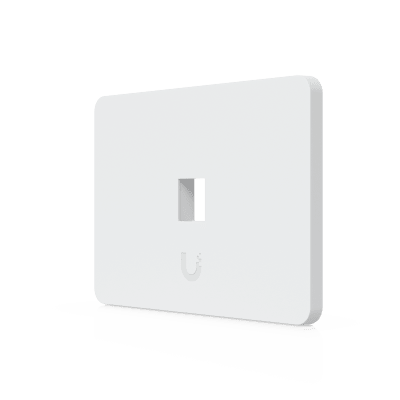 UBIQUITI - Placa Keystone Horizontal / 1 Puerto / Superficie Pintable / Policarbonato y Acero SGCC / 4.4 x 3.2 x 0.12 in / Paquete 4 Piezas