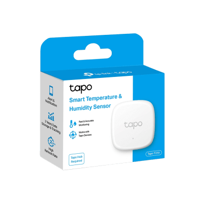 TP-LINK - Sensor Inteligente de Temperatura y Humedad / Chip Sensor Suizo / Precisión ±0.3°C / ±3%RH / Actualización 2s / Batería 1+ Año / Compatibilidad Tapo Hub / Alexa / Automatización Hogar