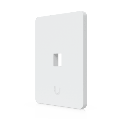 UBIQUITI - Placa de Pared Vertical Universal para Keystone de 1 Puerto con Cubierta Pintable, Acabado Personalizable, Paquete con 4 Piezas