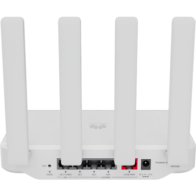 HUAWEI - Router eKit Wi-Fi 7 para 100 clientes / Controladora para 8 APs/ 1 Puerto WAN 2.5 Gbps + 1 Puerto LAN Gigabit + 3 Puertos LAN/WAN Gigabit / Gestión en la nube / Libre de licenciamiento