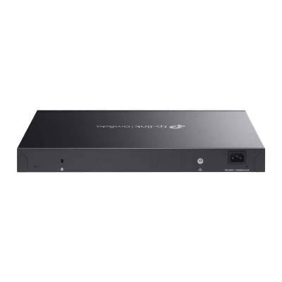 TP-LINK - Switch Omada L3 SDN Administrable / 24 puertos PoE af/at Gigabit y 4 puertos SFP+ / Presupuesto PoE 720W / Funciones RIP, VRRP, Servidor DHCP / Administración centralizada OMADA / Fuente Redundante