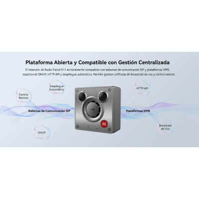 FANVIL - Intercom IP para Exterior / Cámara 4 Megapixel (1080p) / HDR e Iluminación IR / Altavoz 5W y Doble Micrófono con Reducción de Ruido / Panel Acero Inoxidable y Cuerpo Aluminio / IP66 e IK10 / PoE+ / 2 Líneas SIP