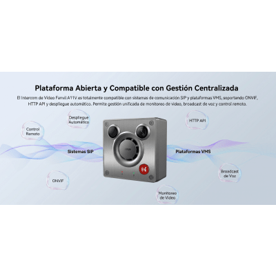 FANVIL - Videoportero IP para Exterior / Cámara 4 Megapixel (1080p) / HDR e Iluminación IR / Altavoz 5W y Doble Micrófono / Panel Acero Inoxidable y Cuerpo Aluminio / IP66 e IK10 / PoE+ / 2 Líneas SIP