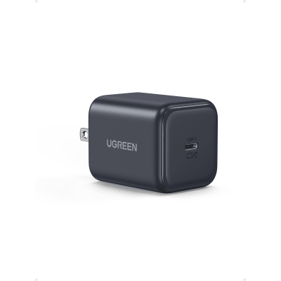 UGREEN - Cargador Rápido GaN 45W USB-C / Tecnología GaN / PD3.0 PPS 4.5A / Carga Ultra Rápida Samsung 2.0 / Compatibilidad Universal / Protecciones Múltiples / Eficiencia Nivel 6 / Material PC V0