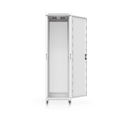 UBIQUITI - UACC Rack Cabinet 42U (600 × 1000 mm) – Gabinete de Piso Totalmente Ensamblado con Ventiladores Integrados, Paneles Removibles, Ruedas con Seguro y Puerta Frontal Perforada para Óptimo Flujo de Aire