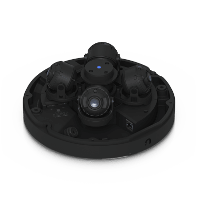 UBIQUITI - Cámara Multisensor AI de 32 MP con 4 Lentes Ajustables, Zoom Óptico 2.33×, Cobertura IR 360°, Motor AI Multi-TOPS y Alimentación PoE++ para Monitoreo de Amplia Cobertura