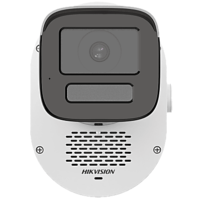 HIKVISION - [SoundMax] Cámara Bullet TurboHD 2 Megapixel / ColorVu / Audio Bidireccional / Sirena Integrada / Luz Dual 60m IR + 60m Luz Blanca / Exterior IP67 / Alarma Audible y Estroboscópica / 90° de Visión