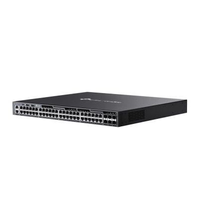 TP-LINK - Switch Omada L3 SDN Administrable / 48 puertos Gigabit y 6 puertos SFP+ / Funciones RIP, VRRP, Servidor DHCP / Administración centralizada OMADA / Fuente Redundante