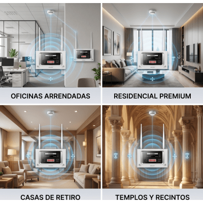 HIKVISION - (HikFire) Panel Inalámbrico de Detección de Incendio (Gateway LoRa) / Pantalla LCD Táctil / Comunicación hasta 2 km / Gestión de 128 Dispositivos / Encriptación AES128 / Integración a HikCentral Professiona