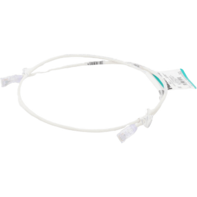 PANDUIT - Cable de Parcheo TX6, UTP Cat6, Diámetro Reducido (28AWG), Color Blanco Mate, 2 ft.