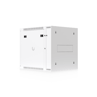UBIQUITI - UACC Rack Cabinet 12U (600 x 703 mm) - Gabinete Cerrado para Montaje en Pared con Puerta Frontal de Vidrio Templado, Puerta Trasera Abatible (Swing-Out) y Paneles Laterales Removibles con Llave