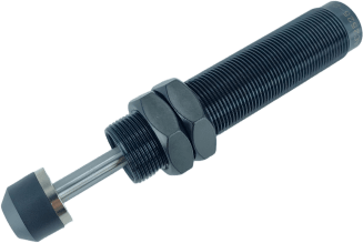 TITAN-AUTOMATION - Amortiguador Industrial NTA-AC2525-2 / Autocompensación / Roscado M25x1.5 / Carrera 25 mm / Aplicaciones Industriales Pesadas