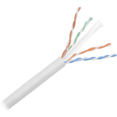 PANDUIT - Bobina de Cable UTP 305 Metros (1000 Pies) de Cobre, NetKey, Reelex, Gris, Categoría 6 (24 AWG), 1000Mbps, PVC (CM), de 4 Pares