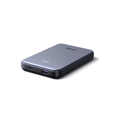 UGREEN - Power Bank / 10000 mAh / 20W PD3.0 PPS / USB-C + USB-A / Carga Rápida 3 Horas / Pantalla Digital / Protección NTC