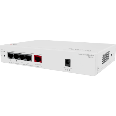 HUAWEI - Router eKit para 150 clientes / Controladora para 16 APs / 5 Puertos PoE+ (1 WAN 2.5 Gbps + 1 LAN Gigabit + 3 LAN/WAN gigabit) / Presupuesto PoE 41W / Gestión en la nube / Libre de licenciamiento
