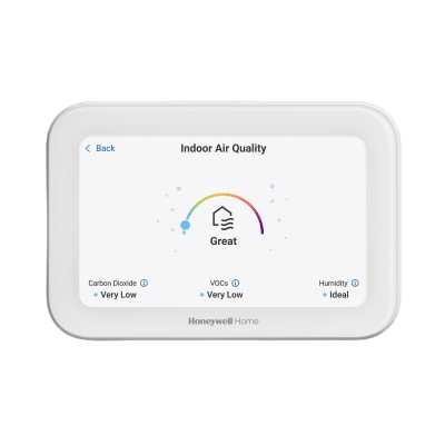HONEYWELL HOME RESIDEO - Termostato Inteligente ElitePRO S1200 / 5 pulgadas Pantalla Táctil / Control IAQ Calidad de Aire / 4H-2C Heat Pump / WiFi-Bluetooth-Matter / Video Doorbell Streaming / ENERGY STAR