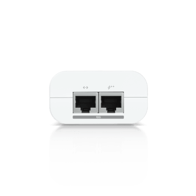 UBIQUITI - Adaptador PoE++ / 54V DC @ 1.12A / hasta 60W / Puertos 10 GbE / Protección de Sobretensiones
