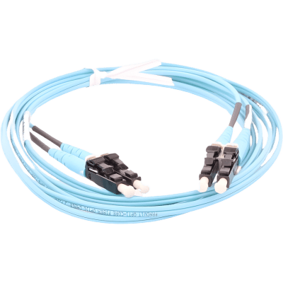 PANDUIT - Jumper de Fibra Óptica / Multimodo OM3 50/125 / LC-LC Dúplex / OFNR / 35 m (114.83 ft) / 10 Gbps
