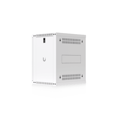 UBIQUITI - UACC Rack Cabinet 12U (550x 450 mm) - Gabinete Cerrado para Montaje en Pared con Puerta Frontal Perforada, Totalmente Ensamblado con Ventiladores Integrados y Paneles Removibles