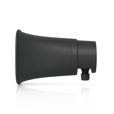 UBIQUITI - UniFi Protect AI Horn Speaker, Altavoz IP 120 dB, PoE+, Alerta AI Avanzada, Montaje Pared, Esquina y Poste, IP66, Color Negro