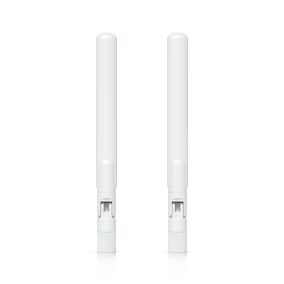 UBIQUITI - Par de Antenas Omnidireccionales Ideales para el UK-Ultra. Incluye dos Antenas de Doble Banda con 3 dBi en 2.4 GHz y 4 dBi en 5 GHz
