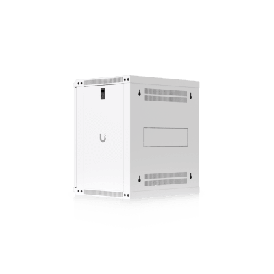 UBIQUITI - UACC Rack Cabinet 12U (550 x 450 mm) - Gabinete Cerrado para Montaje en Pared con Puerta de Vidrio Templado, Totalmente Ensamblado con Ventiladores Integrados y Paneles Removibles