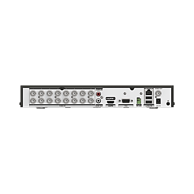 EPCOM PROFESSIONAL - DVR 16 Canales TURBOHD + 16 Canales IP / 8 Megapixel (4K) / Audio Bidireccional/ ACUSENSE / 1 Bahía de Disco Duro / Salida de Video en 4K / H.265+