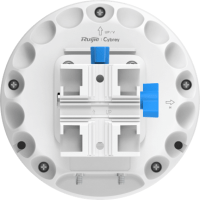RUIJIE - Antena Sectorial 30° / 2 Conectores RF / Banda Dual 2.4 GHz y 5 GHz / Ganancia 12 dBi y 15 dBi / Polarización Ortogonal / Exterior IP55 / Conectores RP-SMA-K / Línea Cybrey