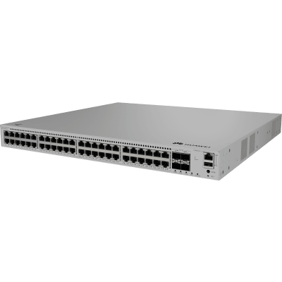 HUAWEI - Switch eKit Distribución/Core MultiGigabit PoE+ Capa 3 / 48 puertos PoE+ 2.5 Gbps + 4 SFP+ / iStack / PoE Perpetuo (360 W) / Libre de Licenciamiento