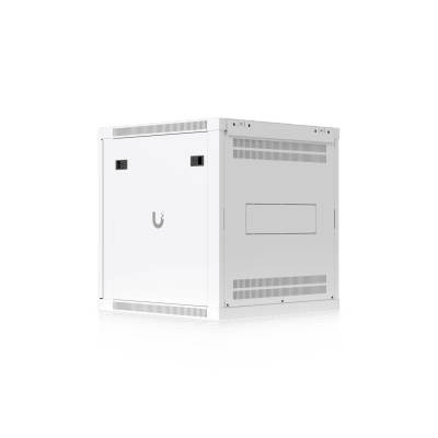 UBIQUITI - UACC Rack Cabinet 12U (598 x 600 mm) - Gabinete Cerrado para Montaje en Pared con Puerta Frontal Perforada, Totalmente Ensamblado con Ventiladores Integrados y Paneles Removibles