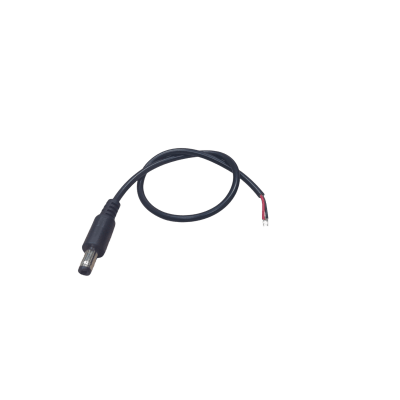 EPCOM POWERLINE - Cable con Conector Macho (Pigtail)  | Forro negro | Alimentación para Vcc con Puntas Libres / Polarizado / Largo 22 cm (8.66 Pulgadas) / Calibre 22AWG.
