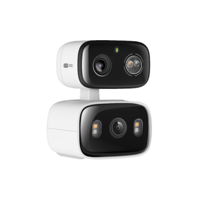 TP-LINK - Cámara de Seguridad Dual PTZ / 2 Lentes 2K+2K (3MP cada uno) / 3x Claridad Telefoto / IP65 Exterior / IA Inteligente / Seguimiento Sincronizado / Vista Dual Simultánea / Color Night Vision / Audio Bidireccional / 125.5° Gran Angular + 67
