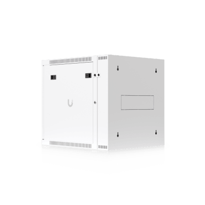 UBIQUITI - UACC Rack Cabinet 12U (600 x 703 mm) - Gabinete Cerrado para Montaje en Pared con Puerta Frontal Perforada, Puerta Trasera Abatible (Swing-Out) y Paneles Laterales Removibles con Llave