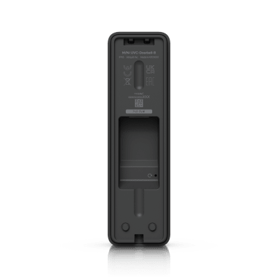 UBIQUITI - UVC Doorbell Lite – Videoportero Compacto 5 MP PoE con Visión Nocturna IR, Audio Bidireccional y Diseño Resistente al Clima, Color Negro