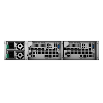 SYNOLOGY - Sistema de Almacenamiento NAS / Controlador Dual Activo-Pasivo / 12 Ranuras SAS / Capacidad Bruta 576 TB / Procesador Intel Xeon D-1521 / Redundancia Hardware