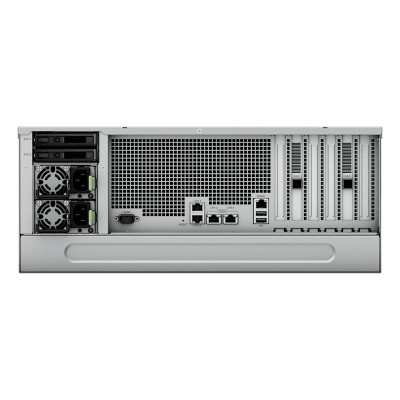 SYNOLOGY - Servidor de Almacenamiento High Density / 60 Bahías / Expansión 300 Unidades / Dual Intel Xeon Silver 10 Núcleos / DDR4 ECC hasta 512 GB / 10/25GbE / Fibre Channel / 4U