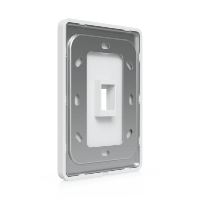 UBIQUITI - Placa Keystone / 1 Puerto / Superficie Pintable / Montaje Vertical / 4 Piezas / Policarbonato y Acero SGCC