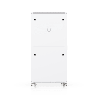 UBIQUITI - UACC Rack Cabinet 42U (600 × 1000 mm) – Gabinete de Piso Totalmente Ensamblado con Ventiladores Integrados, Paneles Removibles, Ruedas con Seguro y Puerta Frontal Perforada para Óptimo Flujo de Aire