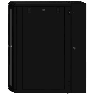 LINKEDPRO - Gabinete Rack / 16 Unidades Rack (UR) / Puerta Cristal Templado / Montaje Pared / Acero Calibres 18-22 / Abatible 120° / Ventilación 120 mm