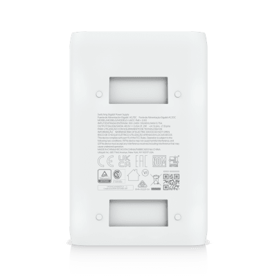 UBIQUITI - Adaptador PoE+ 2.5G / hasta 30 W / 48V 0.65A / (2) Puertos RJ45 MultiGigabit 2.5G / Salida PoE+ / LED Indicador / Ideal para APs UniFi WiFi 7 / / Protección contra Sobretensiones