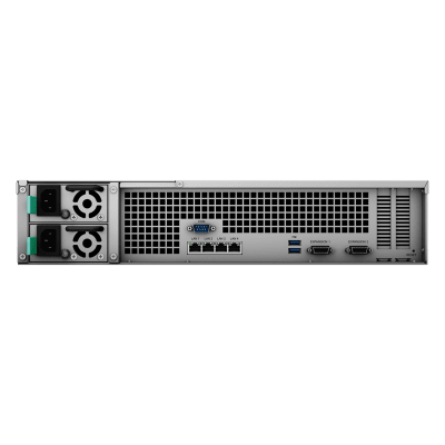 SYNOLOGY - Servidor NAS Rack / 12 Bahías / Expandible a 36 / Intel Xeon D-1531 6 Núcleos / 8 GB DDR4 ECC / Fuente Redundante / Virtualización Certificada