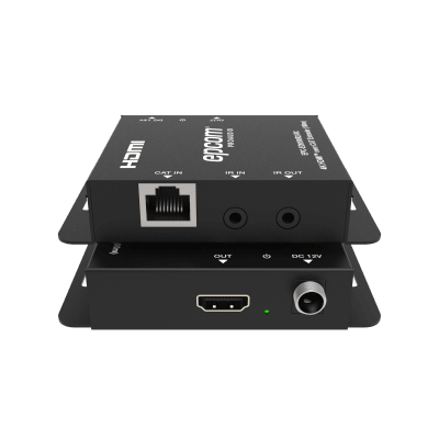 EPCOM PROAUDIO - Kit Extensor HDMI | 4K30 hasta 100m | Cat6 | Transmisión sin Compresión | Soporta PoC Bidireccional | EDID y Audio 5.1CH