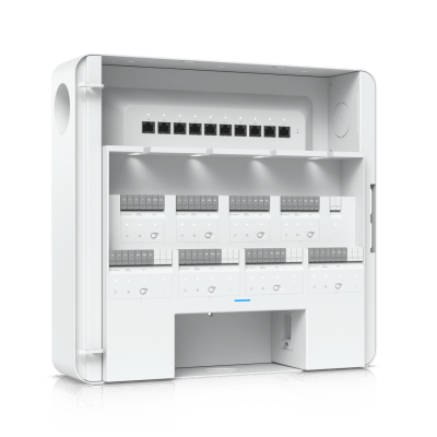 UBIQUITI - Enterprise Access Hub/Concentrador de Acceso Empresarial con Control de Entrada y Salida de hasta 8 Puertas y Soporte de Respaldo de Batería