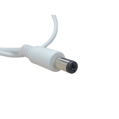 EPCOM POWERLINE - Cable con Conector Macho (Pigtail) | Forro Blanco |  Alimentación para Vcc con Puntas Libres | Polarizado | Largo 22 cm (8.66 Pulgadas) / Calibre 22AWG.