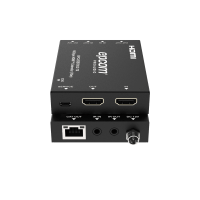 EPCOM PROAUDIO - Extensor HDMI 4K@60Hz | PoC Bidireccional | HDR y Dolby Vision | Audio ARC y Óptico | Transmisión hasta 70m por CAT6