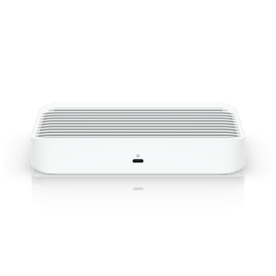 UBIQUITI - USW Flex XG Switch Capa 2, Compacto de 4 Puertos 10GbE, Puede ser Alimentado por un Puerto GbE PoE+ o con un Adaptador 5 Vcc USB-C