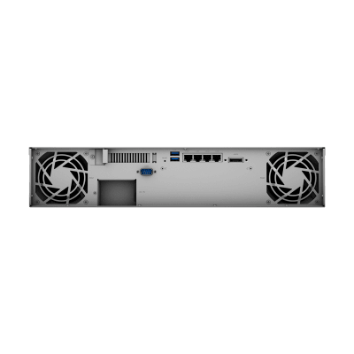 SYNOLOGY - Servidor de Almacenamiento en Red RackStation RS1221+ | 8 Bahías | Expansión a 12 Bahías | CPU AMD Ryzen V1500B | 4 GB DDR4 ECC | RAID Soportado | 10/25GbE | Synology High Availability | Protección de Datos Integral.