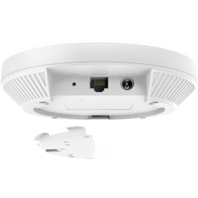 TP-LINK - Access Point Wi-Fi 6 / AX3000 / Doble Banda 2.4 GHz + 5 GHz / 4-Stream / 160 MHz / MU-MIMO / OFDMA / 1 Puerto Gigabit PoE / Montaje en Techo / Gestión Cloud Omada SDN
