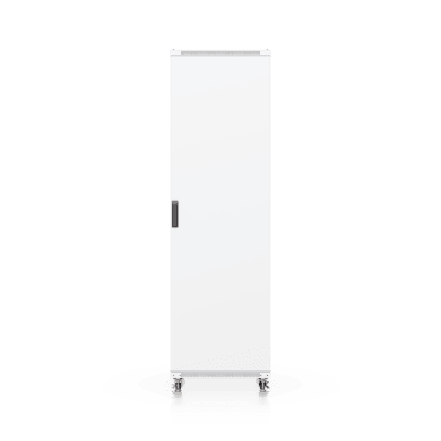 UBIQUITI - UACC Rack Cabinet 42U (600 × 800 mm) – Gabinete de Piso Totalmente Ensamblado con Ventiladores Integrados, Paneles Removibles, Ruedas con Seguro y Puerta Frontal de Vidrio Templado