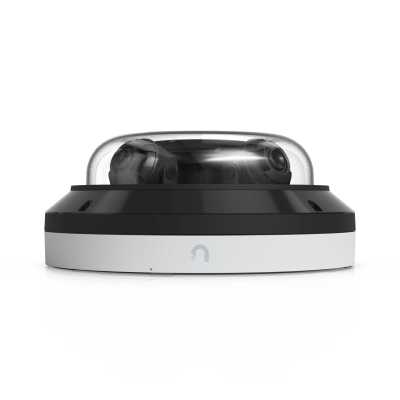 UBIQUITI - Cámara Multisensor IP / 32 MP (4×8 MP) / 4 Lentes Ajustables / Zoom Óptico 2.33× / IR 20 m (65.6 ft) / AI Multi-TOPS / PoE++ / IP66 IK10
